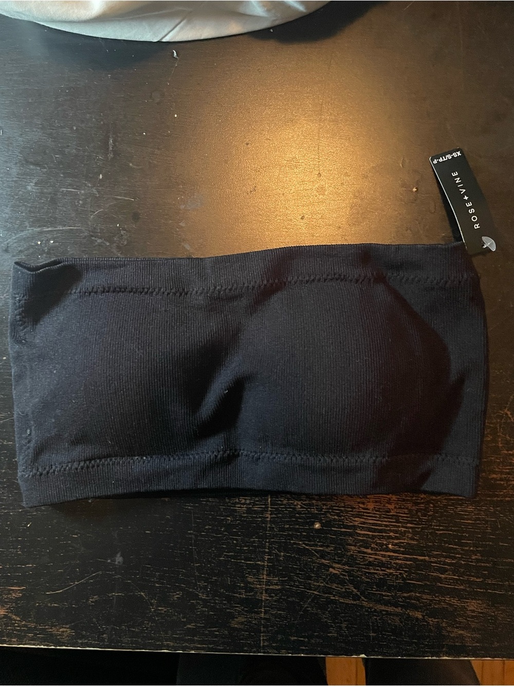 Rose + Vine Black Seamless Bandeau